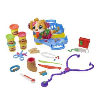 Afbeelding laden in galerijviewer, Hasbro play-doh dierenarts speelset - boetseerklei - inclusief 5 play-doh potjes - knutselen voor kinderen