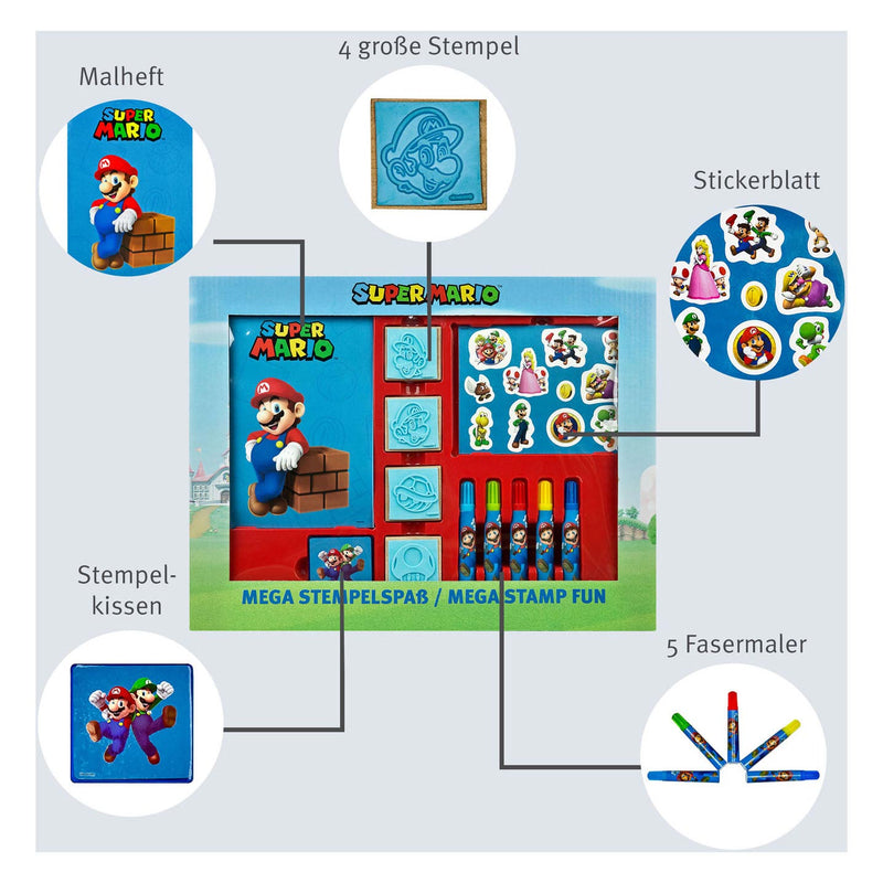 Load image into Gallery viewer, Super Mario Mega Stempelset