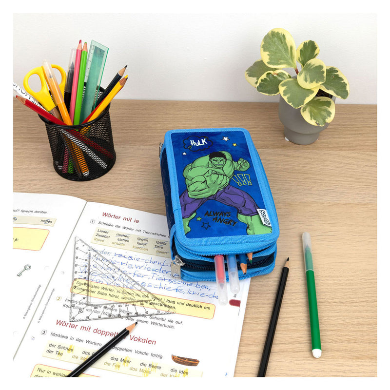 Load image into Gallery viewer, Undercover 3-vaks gevulde etui avengers