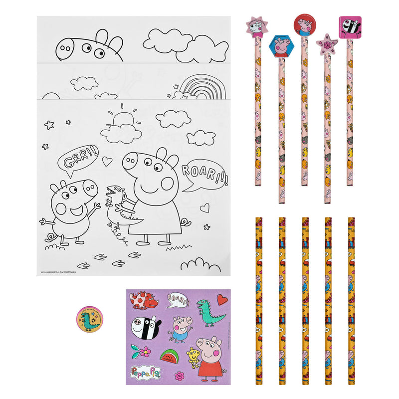 Laden Sie das Bild in Galerie -Viewer, Undercover kleurset met gummen peppa pig, 29dlg.