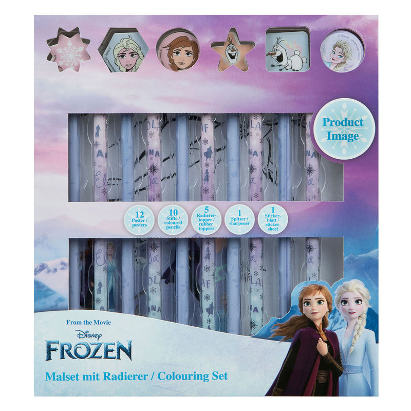 Load image into Gallery viewer, Undercover kleurset met gummen frozen, 29dlg.