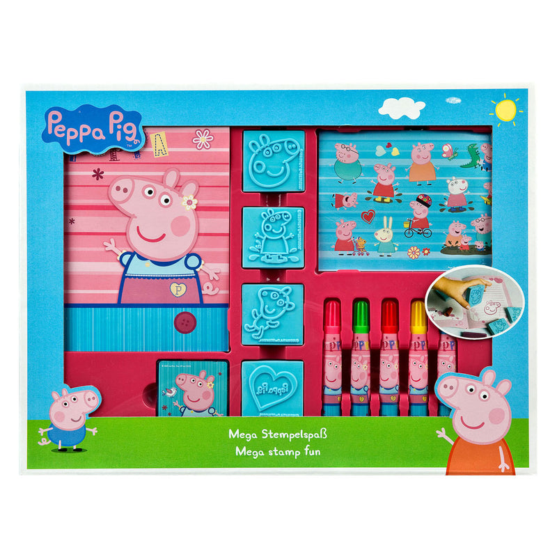 Load image into Gallery viewer, Undercover mega stempel- en kleurset peppa pig