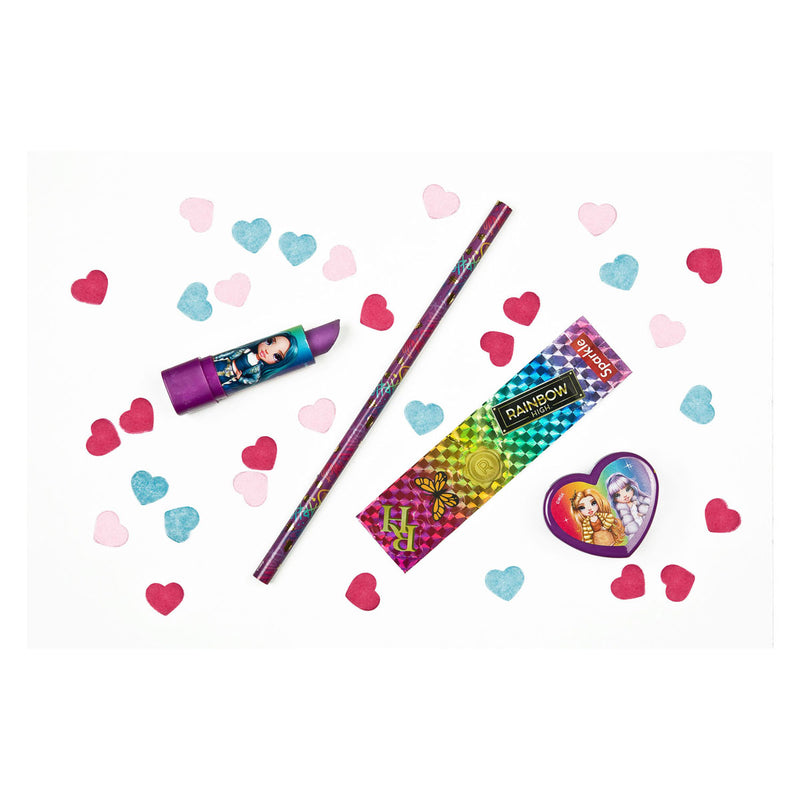 Afbeelding laden in galerijviewer, Undercover schrijfset rainbow high beker multicolor voor kinderen.