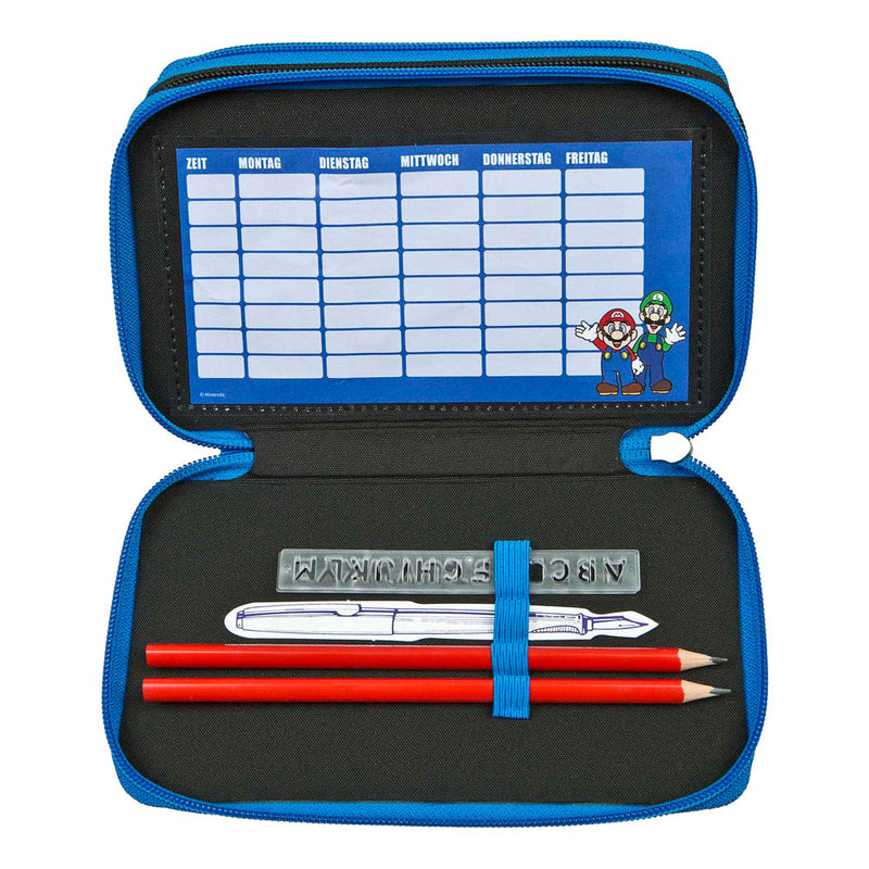 Afbeelding laden in galerijviewer, Undercover gevulde etui super mario 3-vaks