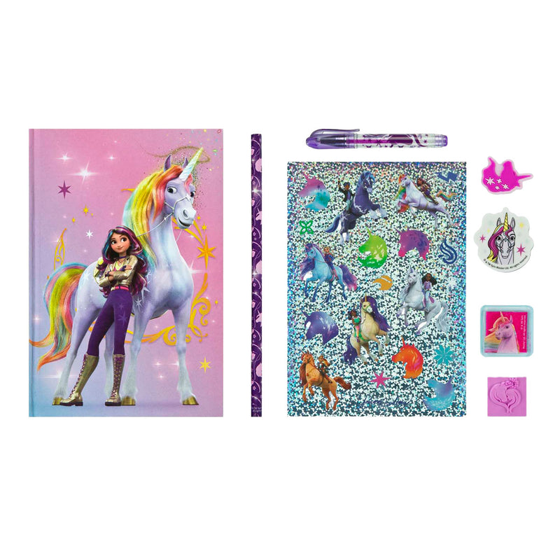 Laden Sie das Bild in Galerie -Viewer, Undercover unicorn academy creatieve set met notitieboek, 8dlg