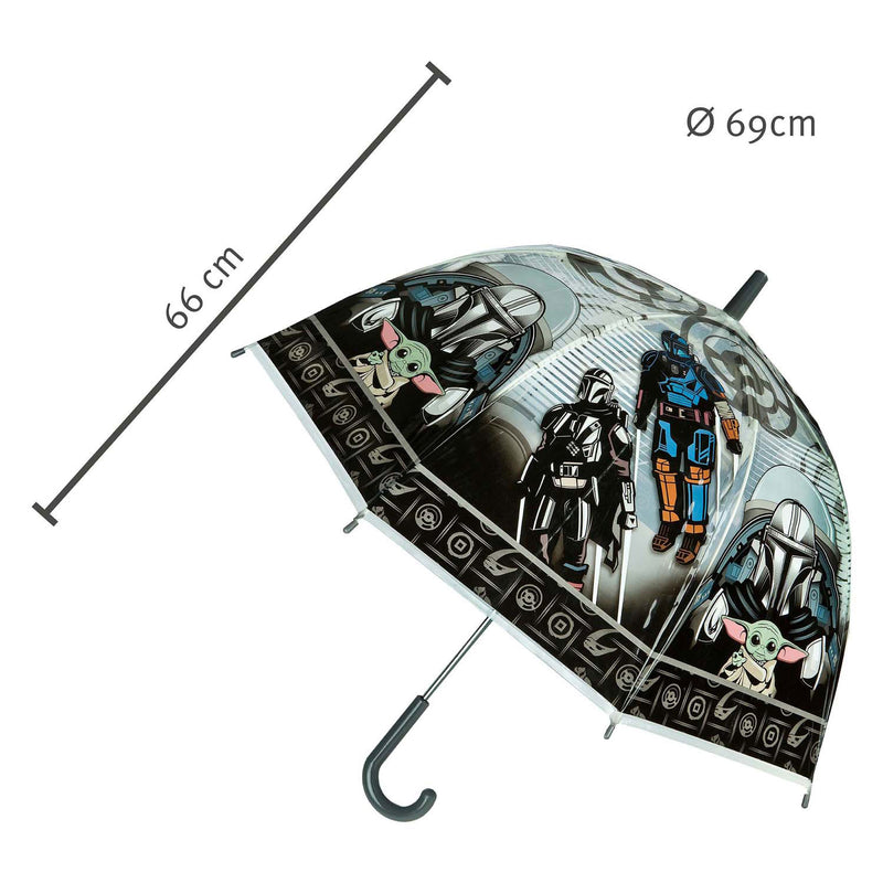 Afbeelding laden in galerijviewer, Undercover star wars paraplu voor kinderen - kleurrijke kinderparaplu.