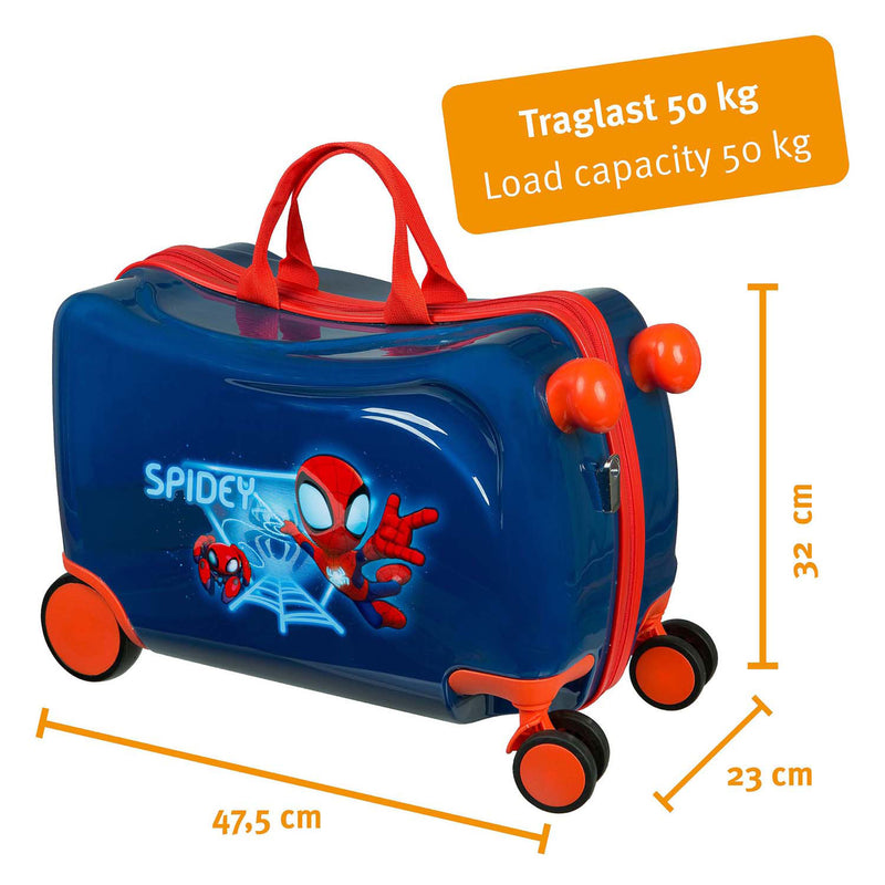 Load image into Gallery viewer, Undercover trolleykoffer ride-on spiderman
