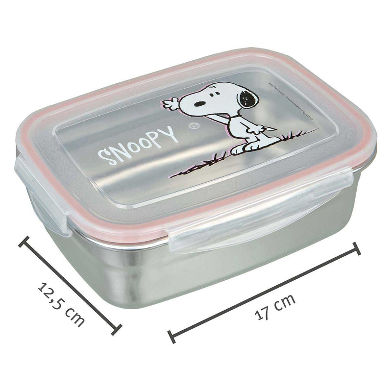 ギャラリービューアに画像をロードする, Undercover lunchbox snoopy roestvrij staal met kunststof deksel.