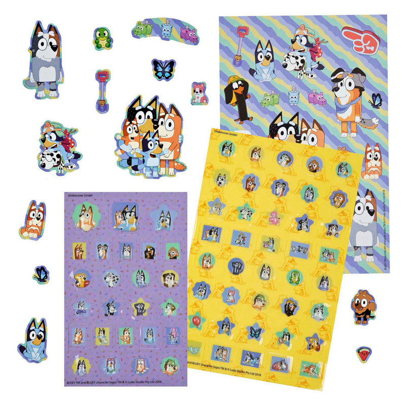 Load image into Gallery viewer, Undercover super sticker set bluey - 500+st.