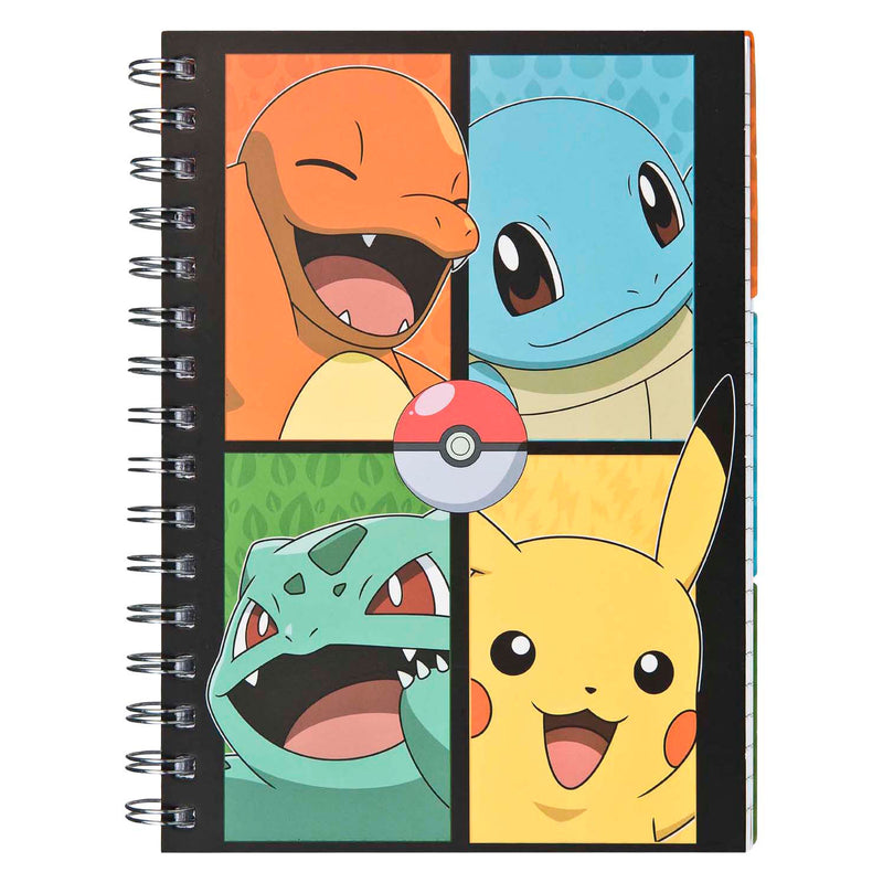 Load image into Gallery viewer, Undercover notitieboek met 3 tabbladen pokemon