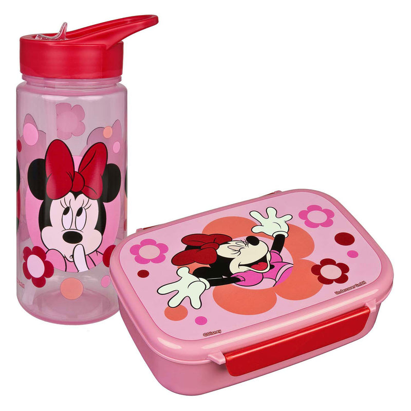 Load image into Gallery viewer, Undercover broodtrommel en drinkbeker set minnie mouse
