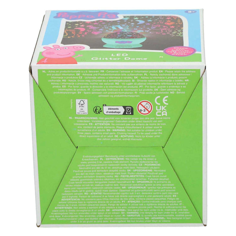 Load image into Gallery viewer, Speelgoedland peppa pig ledlamp glitter dome