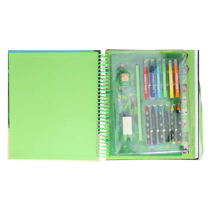 Afbeelding laden in galerijviewer, Merkloos sans marque minecraft super activiteitenboek met stickers