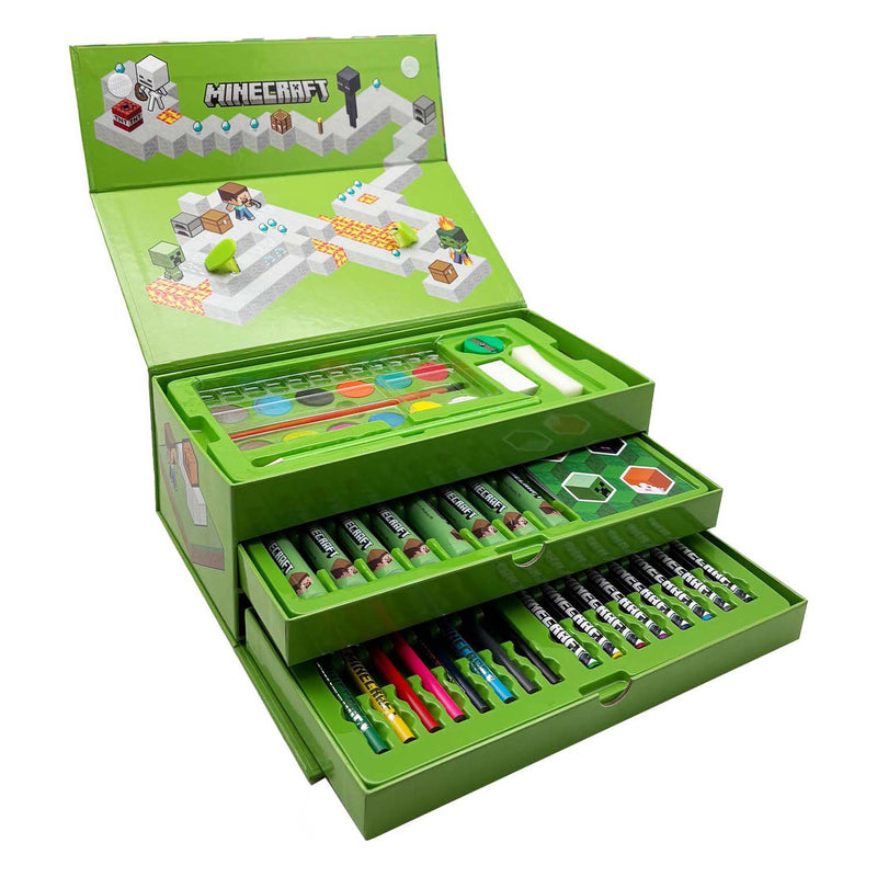 Load image into Gallery viewer, Speelgoedland minecraft kleurkoffer set - 52dlg.