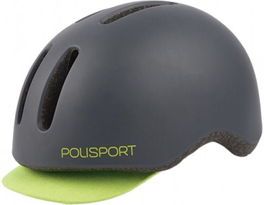 Load image into Gallery viewer, Polisport helm Commuter mat grijs fluo geel M 54-58cm