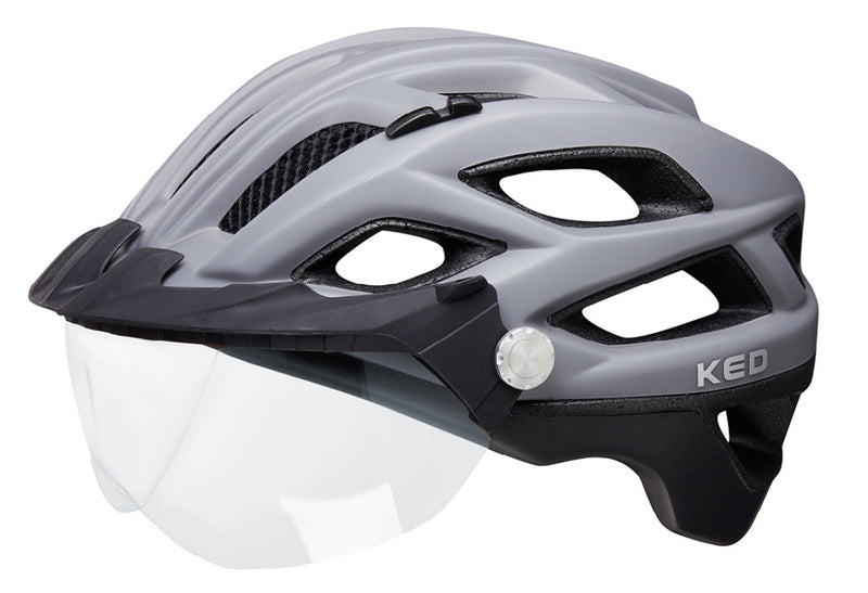 Load image into Gallery viewer, Ked Fietshelm Covis Lite M (52-58cm) grijs zwart mat