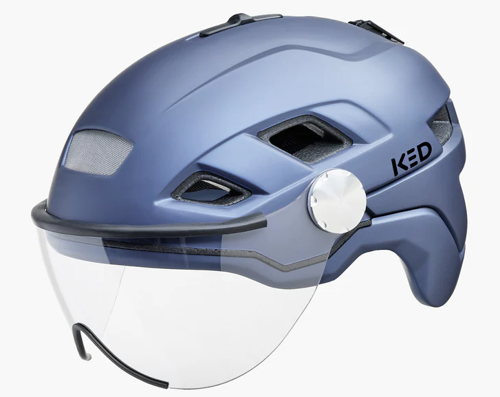 Load image into Gallery viewer, Ked Fietshelm B-Vis X-Lite M (52-58cm) Blauw metallic matt