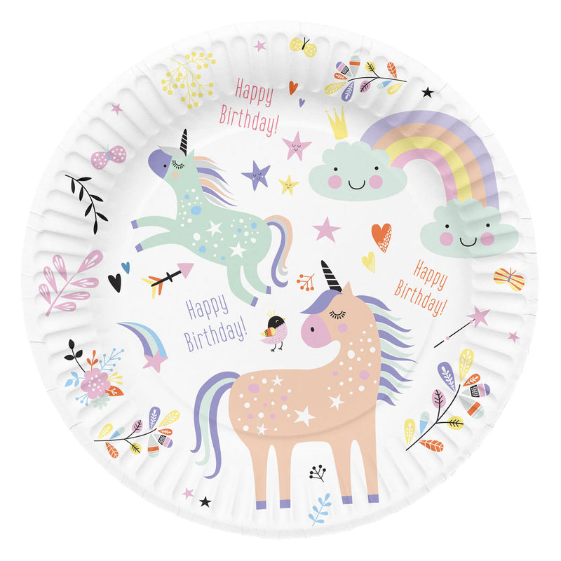 Load image into Gallery viewer, Folat bv borden unicorns rainbows, 8st.