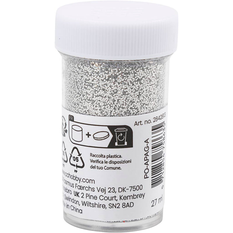 Afbeelding laden in galerijviewer, Https: www.cchobby.nl bio-sparkles-zilver-27-ml-15-gr-1-doosje