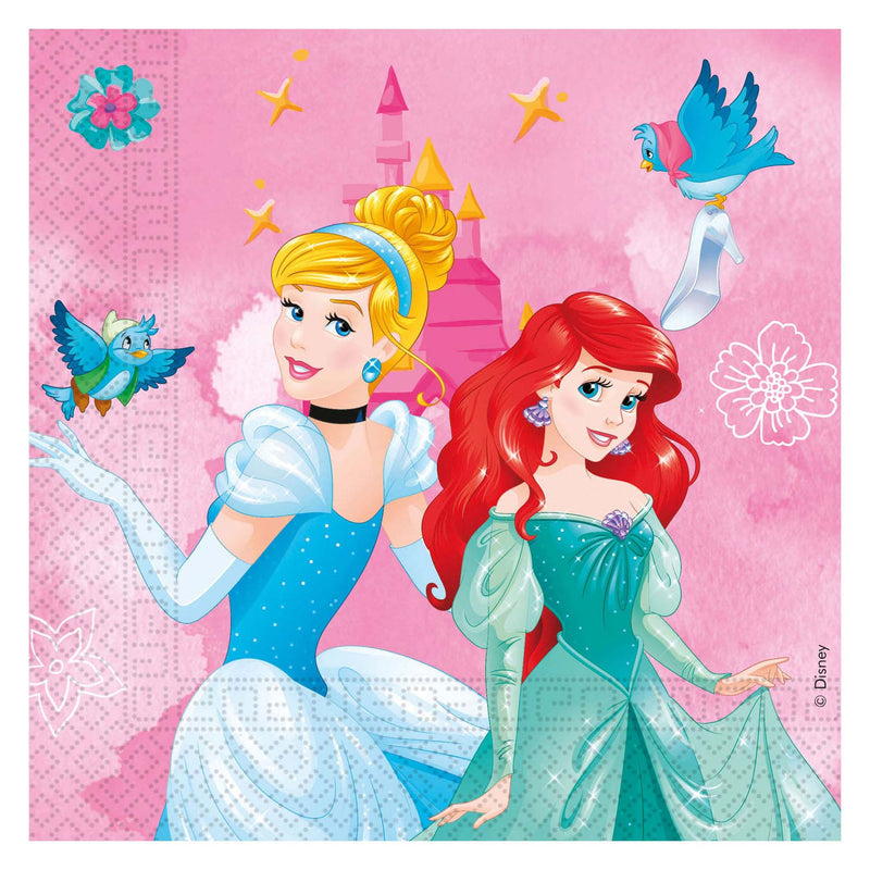 Load image into Gallery viewer, Globos papieren servetten fsc disney princess live your story, 20st.