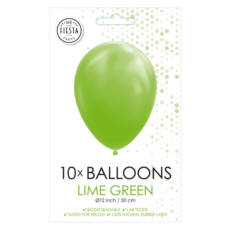 Laden Sie das Bild in Galerie -Viewer, Globos Ballonnen Limoen Groen, 30cm, 10st.