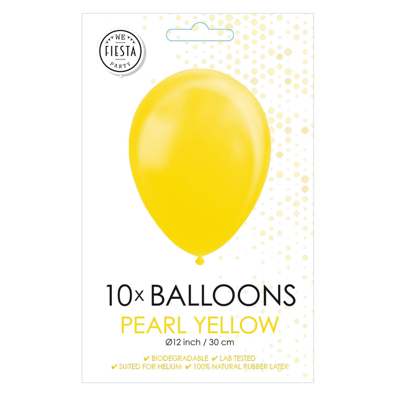 Laden Sie das Bild in Galerie -Viewer, Globos ballonnen metallic geel 30cm, 10st.