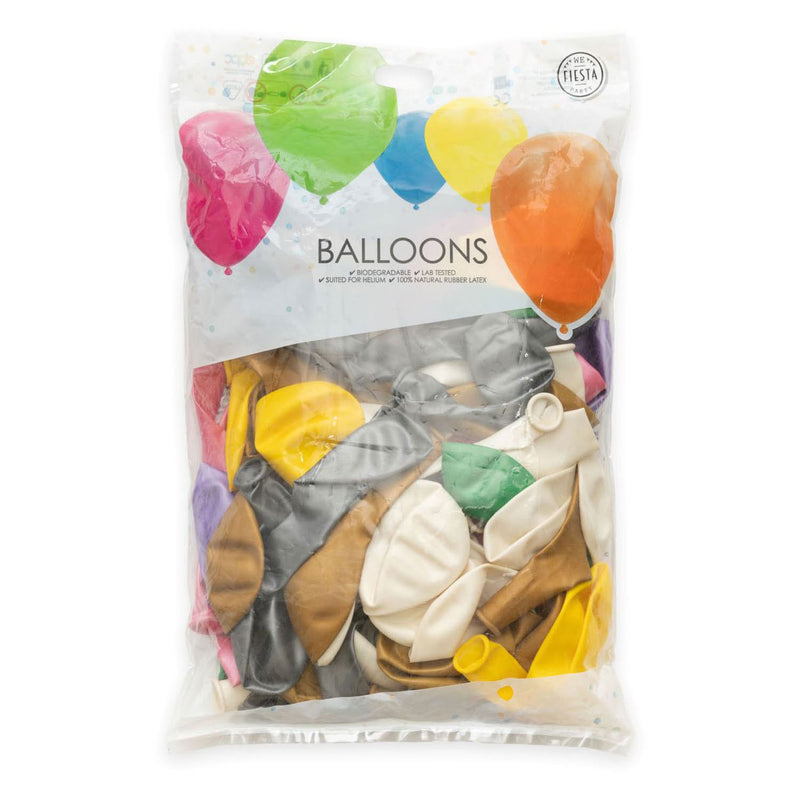 Load image into Gallery viewer, Ballonnen Metallic Pearl Mix Kleuren 30cm, 100st.