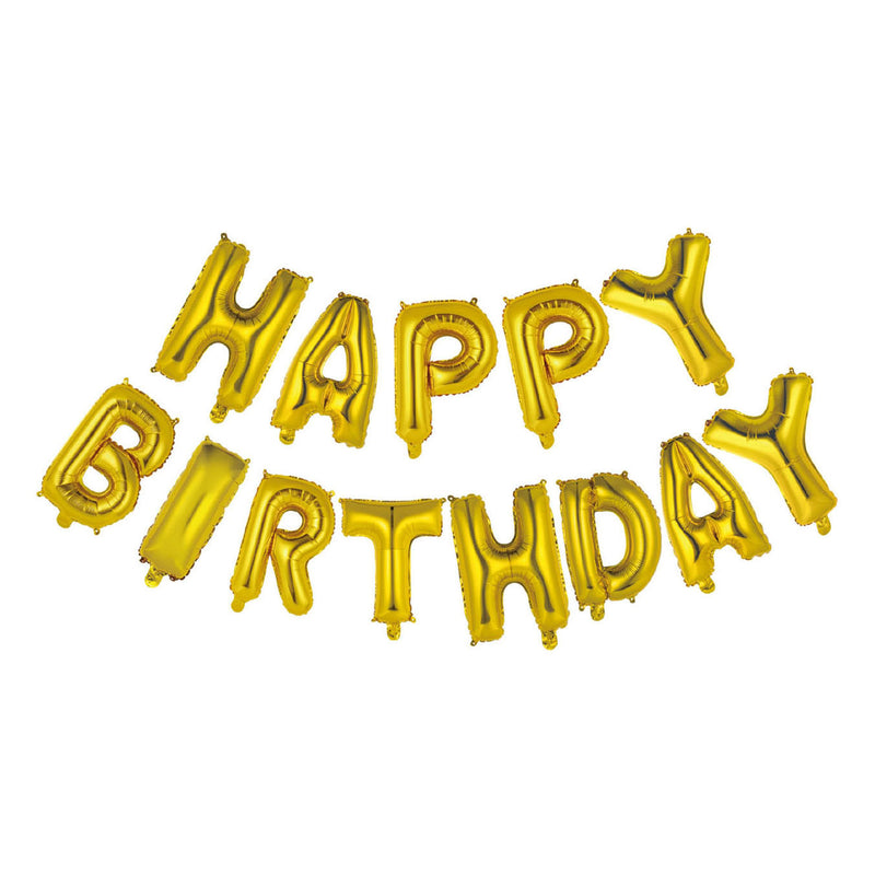 Load image into Gallery viewer, Globos folieballon tekst happy birthday goud