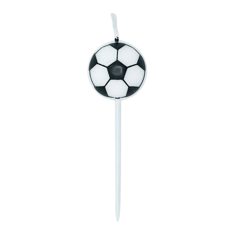 Cargue la imagen en el visor de la galería, Globos taartkaarsen 2,4cm voetbal - 5st.