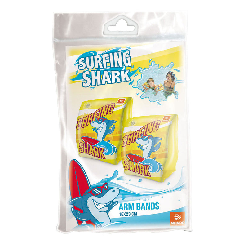 Load image into Gallery viewer, Mondo zwembandjes surfing shark