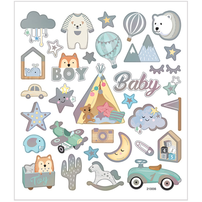 Load image into Gallery viewer, Creativ company https: www.cchobby.nl stickers-baby-boy-vel-15x16-5-cm-ca-32-stuk-1-vel