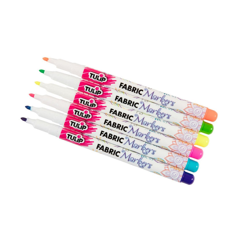 Load image into Gallery viewer, Tulip • fabric markers fine neon 6pcs