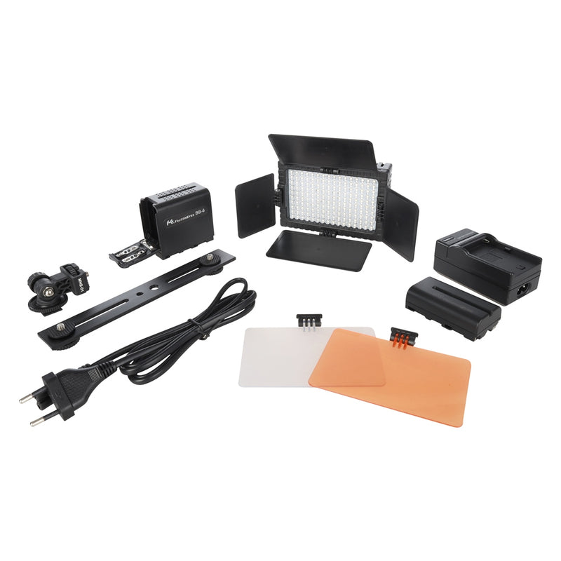 Load image into Gallery viewer, Falcon eyes led lamp set dimbaar dv-160v-k2 incl. accu