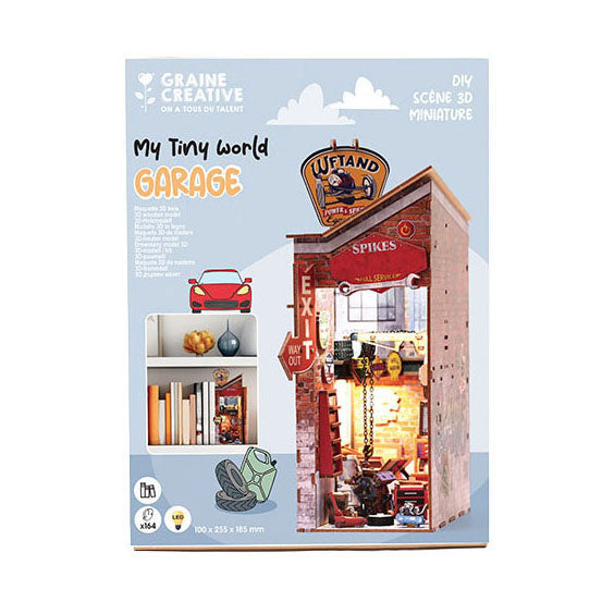 Load image into Gallery viewer, Graine creative graine 3d scene garage book nook modelbouwpakket