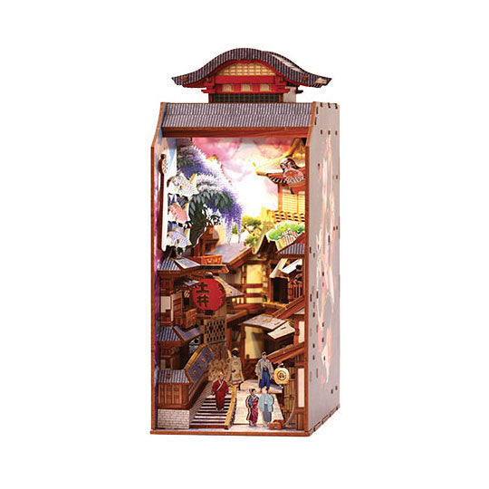 Load image into Gallery viewer, Graine creative graine 3d scene sakura lane book nook modelbouwpakket