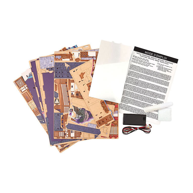 Load image into Gallery viewer, Graine creative graine 3d scene sakura lane book nook modelbouwpakket