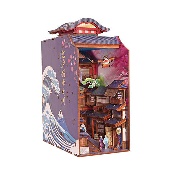 Load image into Gallery viewer, Graine creative graine 3d scene sakura lane book nook modelbouwpakket