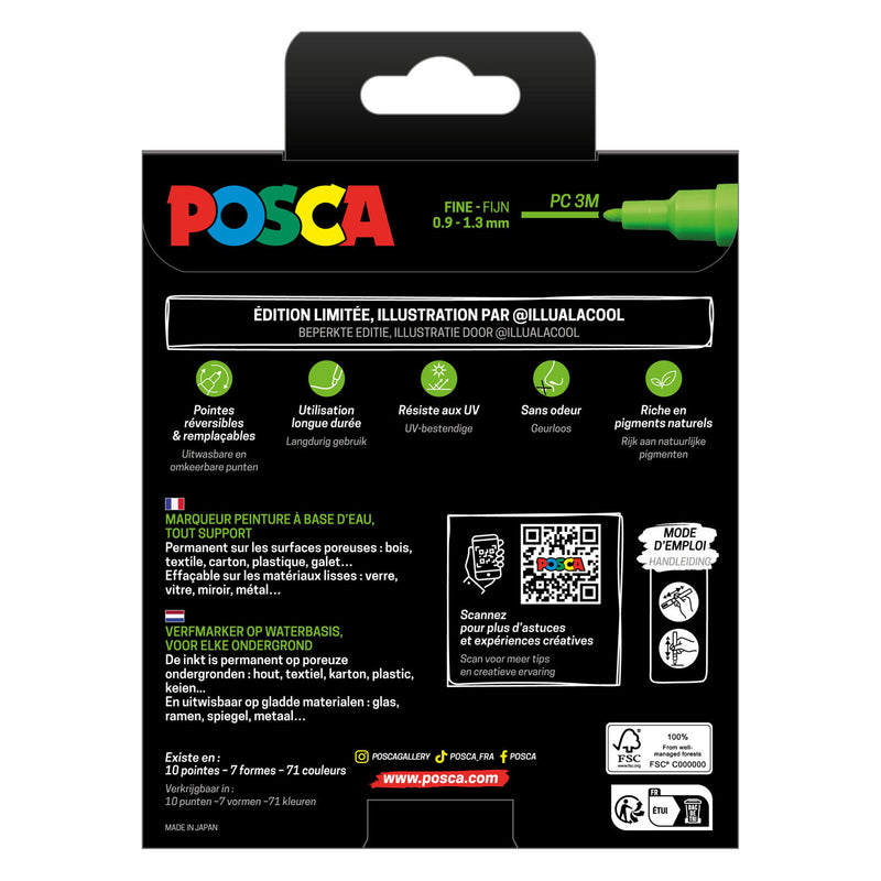 Load image into Gallery viewer, Uni posca markers pc3m set fruitige kleuren- 8st.