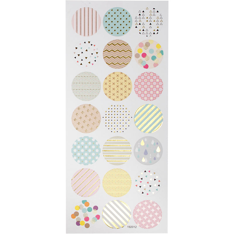 Afbeelding laden in galerijviewer, Https: www.cchobby.nl stickers-pastels-b-30-mm-vel-10x23-cm-ca-21-stuk-1-vel