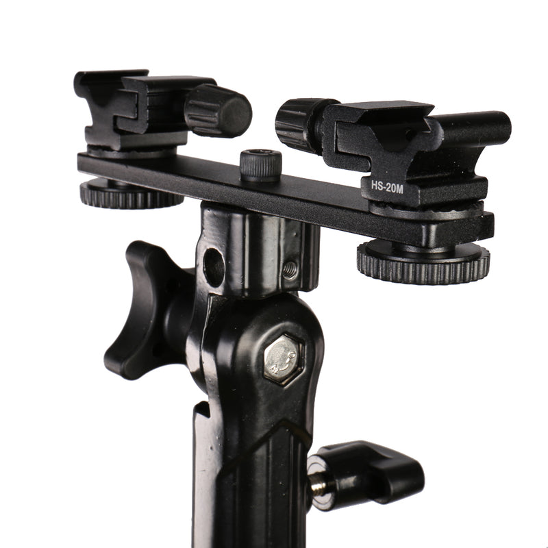 Load image into Gallery viewer, Falcon eyes twin mount tilting bracket + 2 x flitsschoen cld-14a