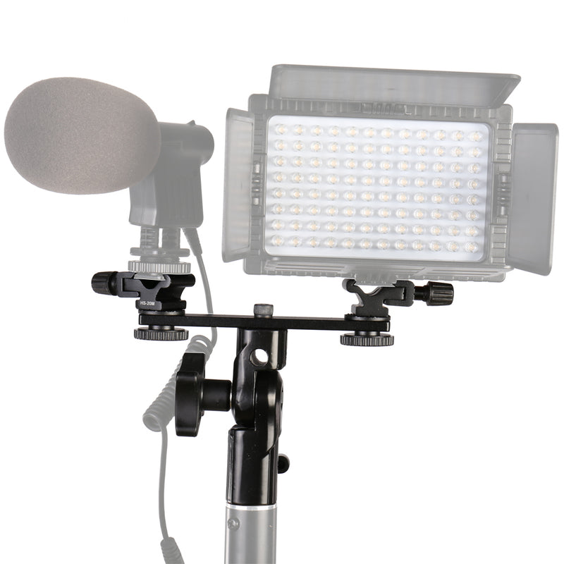 Load image into Gallery viewer, Falcon eyes twin mount tilting bracket + 2 x flitsschoen cld-14a