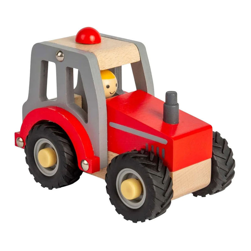 Load image into Gallery viewer, Bigjigs houten rode tractor