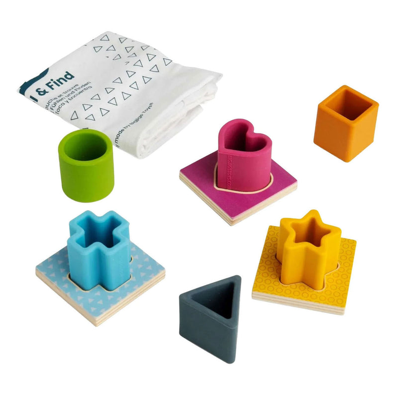 Laden Sie das Bild in Galerie -Viewer, Bigjigs vormenpuzzel hout en siliconen - 13dlg.