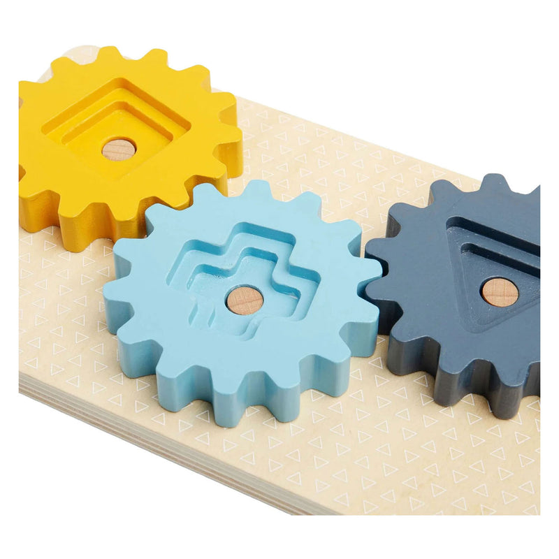 Load image into Gallery viewer, Bigjigs houten tandwielen puzzel noordpool - 10dlg.
