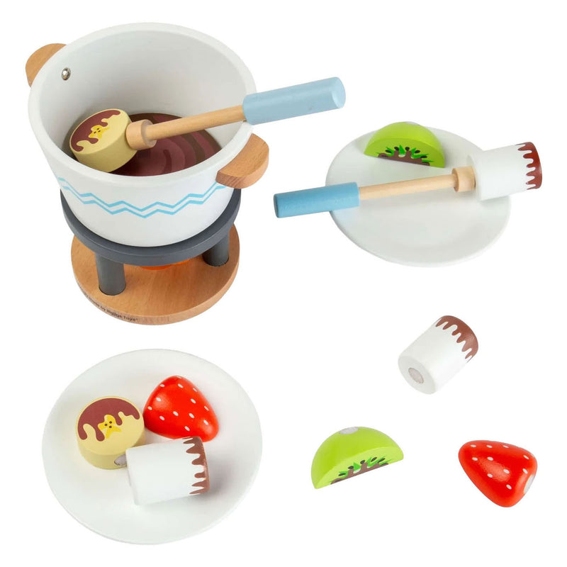 Load image into Gallery viewer, Bigjigs houten chocoladefondue speelset - 16dlg.