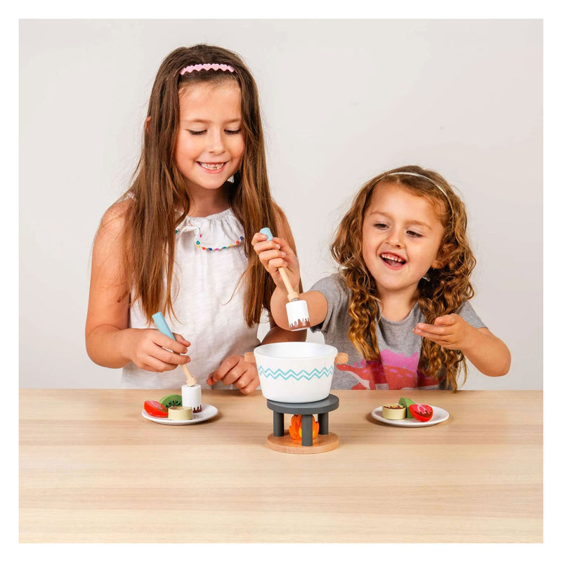 Load image into Gallery viewer, Bigjigs houten chocoladefondue speelset - 16dlg.