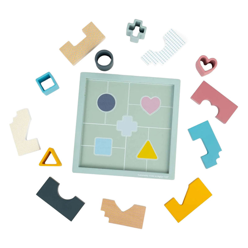 Load image into Gallery viewer, Bigjigs houten mozaiekpuzzel - 14st.