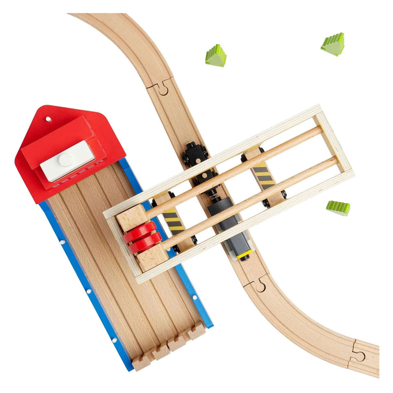 Load image into Gallery viewer, Bigjigs houten brugkraan - 3dlg.