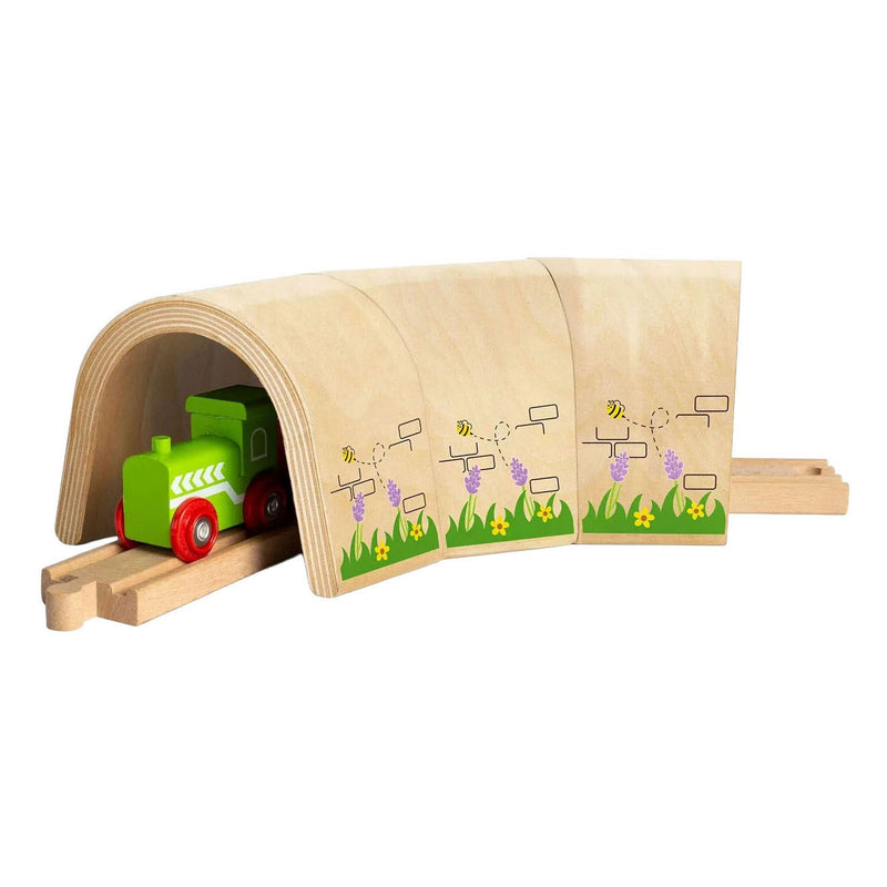 Afbeelding laden in galerijviewer, Bigjigs houten treintunnel - 3dlg.
