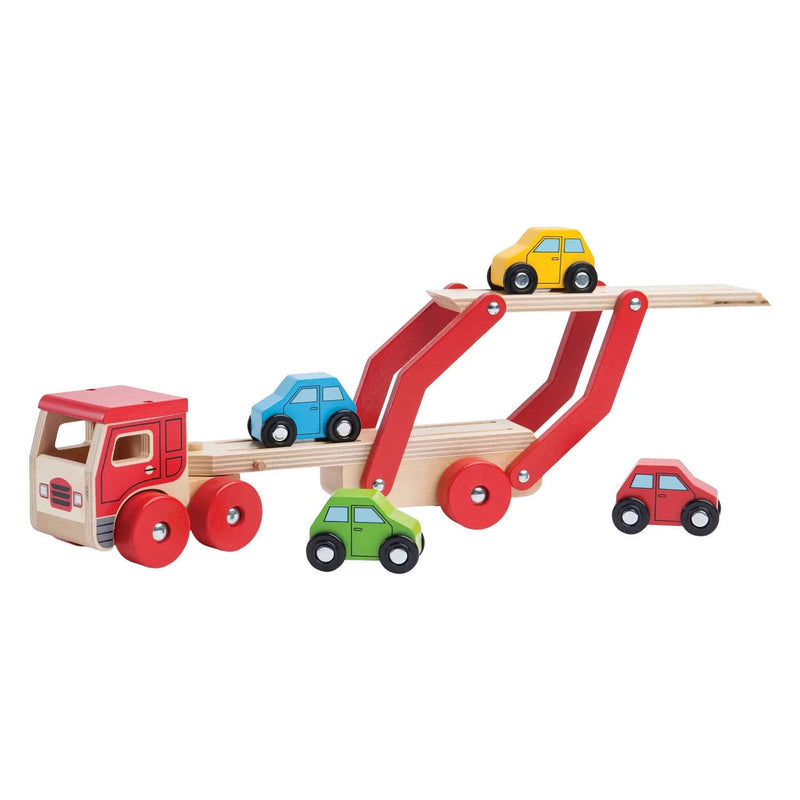 Load image into Gallery viewer, Bigjigs houten auto vrachtwagen
